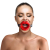 Кляп-розширювач у формі губ Art of Sex – Gag Lips, натуральна шкіра - фото