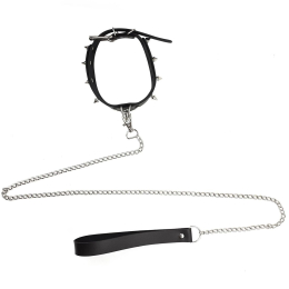 Нашийник з шипами та повідцем Art of Sex - Collar Spikes and Leash - - фото №5