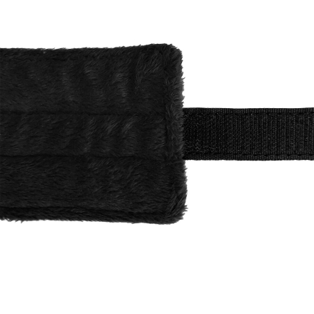 Набір нашийник з повідцем та маска Art of Sex – Soft Touch Light, чорний - фото №8