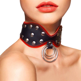 Нашийник з натуральної шкіри Art of Sex - Collar Butterfly - фото