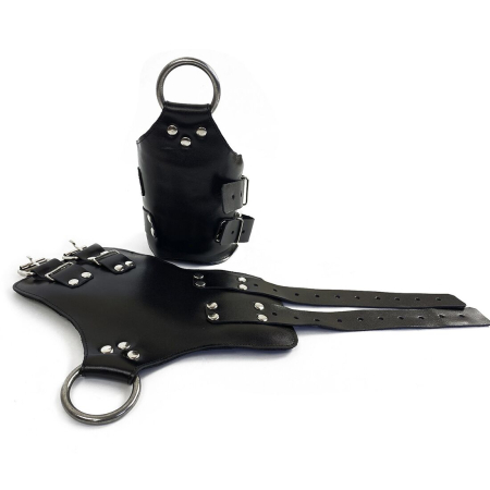 Манжети для підвісу за руки Art of Sex – Kinky Hand Cuffs For Suspension, чорні, натуральна шкіра №2