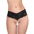 Сексуальні жіночі трусики Fabiana з перлинами, чорні, розмір L-2XL - фото №1