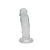 Прозорий фалоімітатор Alive Jelly Dildo Majestic, TPE, присоска, діаметр 3,7 см, довжина 14,7 см - фото