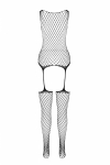 Сітчастий тілесний бодістокінг, який імітує боді з панчохами на підв'язках Casmir CA003 - фото №6