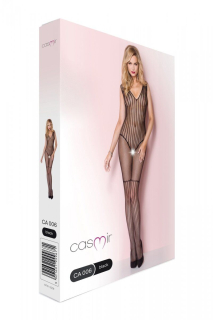 Сітчастий чорний бодістокінг з малюнком боді та гетр Casmir CA006 - - фото №7