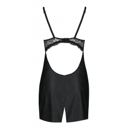 Бебі-дол з еко-шкіри та мережива Passion LOONA CHEMISE XXL/XXXL, black - - фото №6