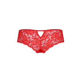 Трусики-бразиліана з квіткового мережива Passion RAJA THONG L/XL, red - - фото №6