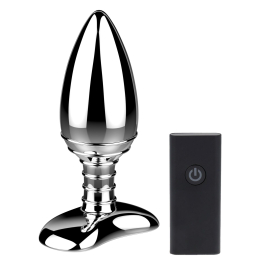 Алюмінієва анальна пробка з вібрацією та дистанційним керуванням Nexus Cestos - фото