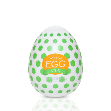 Мастурбатор-яйце Tenga Egg Stud із шестикутними виступами - фото