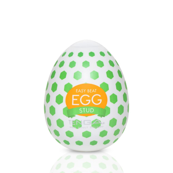 Мастурбатор-яйце Tenga Egg Stud із шестикутними виступами - фото