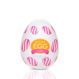 Мастурбатор-яйце Tenga Egg Curl з рельєфом із шишечок - фото
