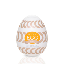 Мастурбатор-яйце Tenga Egg Ring з асиметричним рельєфом - фото