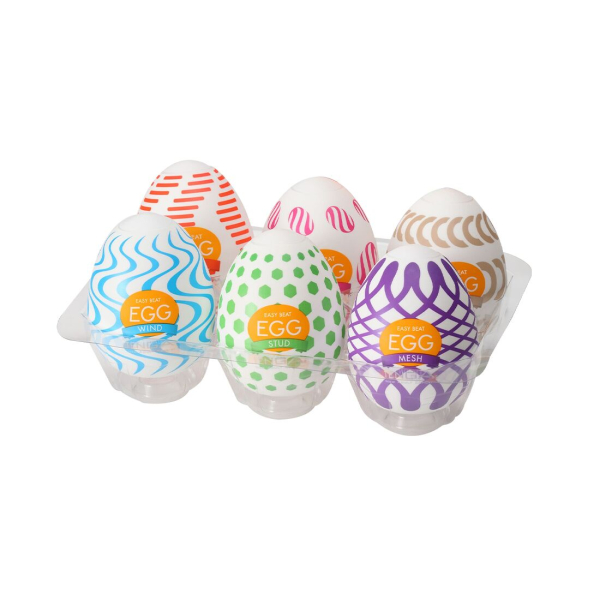 Набір мастурбаторів-яєць Tenga Egg Wonder Pack (6 яєць) - фото