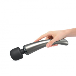 Потужний вібромасажер Dorcel Megawand Chrome Silver який перезаряджається, 160 режимів - - фото №2