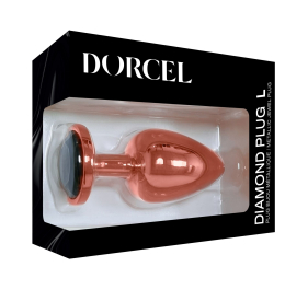 Металева анальна пробка із прикрасою у вигляді кристалу Dorcel - Diamond Plug L - - фото №5