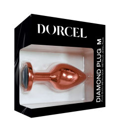 Металева анальна пробка із прикрасою у вигляді кристалу Dorcel - Diamond Plug M - - фото №5