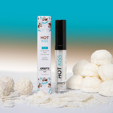 Стимулювальний блиск для губ EXSENS Coconut Hot Kiss 7 мл, зігріває та охолоджує - фото №6