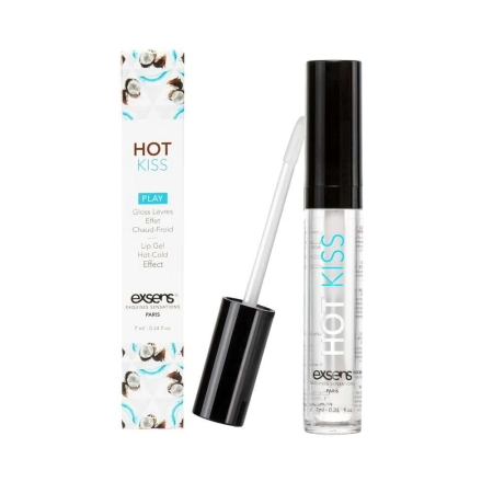 Стимулювальний блиск для губ EXSENS Coconut Hot Kiss 7 мл, зігріває та охолоджує - фото №2