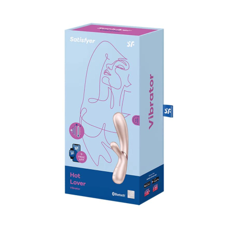 Смарт вібратор-кролик із підігрівом Satisfyer Hot Lover Nude №4