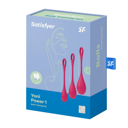 Набір йоні намистин Satisfyer Yoni Power 1 Red, діаметр 2-2,5-3см, вага 22-46-74гр - - фото №5