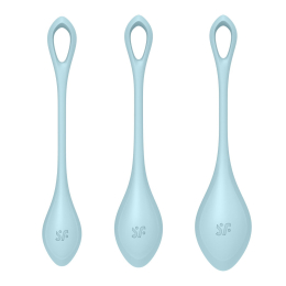 Набір йоні намистин Satisfyer Yoni Power 2 Light Blue, диаметр 2-2,5-3см, вес 22-44-73гр - - фото №4