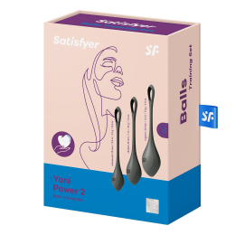 Набір йоні намистин Satisfyer Yoni Power 2 Black, діаметр 2-2,5-3см, маса 22-44-73 г - - фото №5