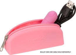 Сумка для зберігання секс-іграшок PowerBullet - Silicone Storage Zippered Bag Pink - - фото №4