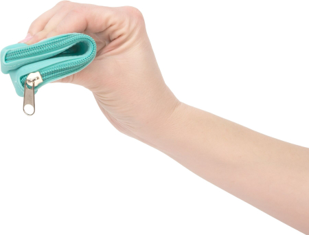 Сумка для зберігання секс-іграшок PowerBullet - Silicone Storage Zippered Bag Teal - фото №3