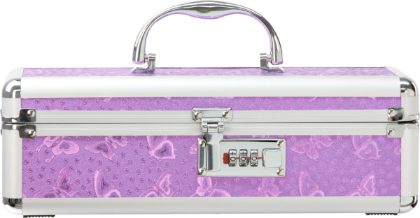 Кейс для зберігання секс-іграшок BMS Factory - The Toy Chest Lokable Vibrator Case Purple з кодовим - фото
