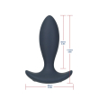 Анальна пробка з пульсацією Lux Active – Throb – 4.5" Anal Pulsating Massager, пульт ДК - фото №2