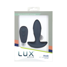 Анальна пробка з пульсацією Lux Active – Throb – 4.5" Anal Pulsating Massager, пульт ДК - - фото №8