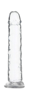 Прозорий фалоімітатор на присосці ADDICTION Vertical Dong 7?, віброкуля в подарунок - фото