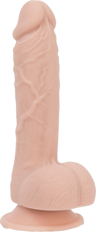 Реалістичний фалоімітатор на присосці ADDICTION — Mark 7,5? Dildo With Balls, Beige - фото