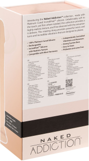 Фалоімітатор з вібрацією та ротацією Naked ADDICTION James 8? Rotating & Vibrating Dong, пульт ДК - - фото №9