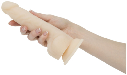 Фалоімітатор з пульсацією Naked ADDICTION Dominic 9? Vanilla, пульт ДК, діаметр 4,2 см - - фото №4