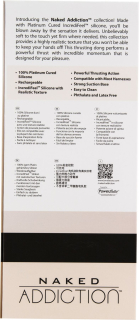 Фалоімітатор з пульсацією Naked ADDICTION Dominic 9? Vanilla, пульт ДК, діаметр 4,2 см - - фото №7