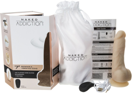 Фалоімітатор з вібрацією та ротацією Naked ADDICTION Chris 7? Rotating & Vibrating Dong, пульт ДК - - фото №6