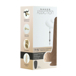 Фалоімітатор з ротацією та пульсацією Naked ADDICTION The Freak 7,5? Rotating & Thrusting Vibrating - - фото №7