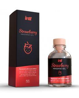 Масажний гель для інтимних зон Intt Strawberry (30 мл) - фото