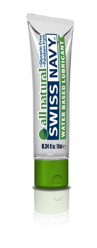 Лубрикант на водній основі для чутливої ??шкіри Swiss Navy All Natural 10 мл - фото