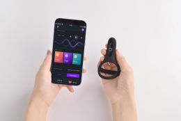 Подвійне ерекційне кільце Fun Town Rise Turquoise, керування зі смартфона - - фото №9