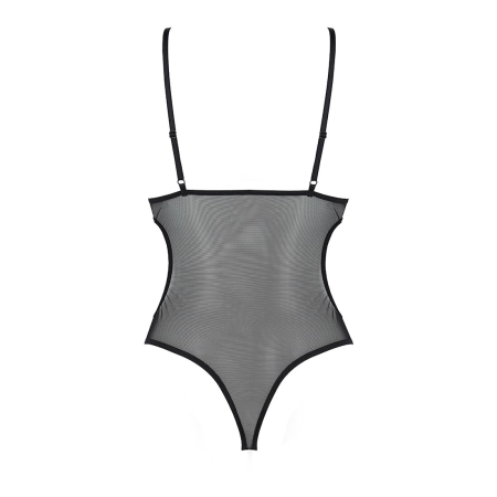 Боді з ажурним ліфом Passion CHRISTA BODY S/M, black №4