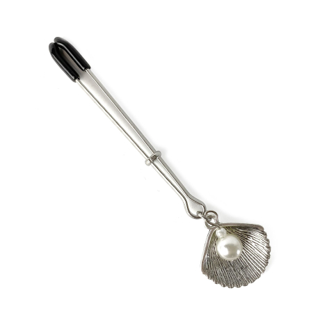 Затискач для клітора Art of Sex - Clit Clamp Silver Pearl - фото