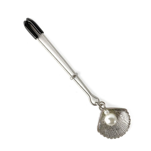 Затискач для клітора Art of Sex - Clit Clamp Silver Pearl - фото