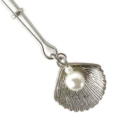 Затискач для клітора Art of Sex - Clit Clamp Silver Pearl - фото №2