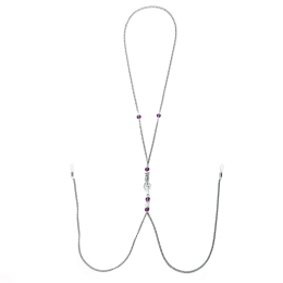 Прикраса для сосків Art of Sex - Nipple Clamps Arrow, колір фіолетовий - фото