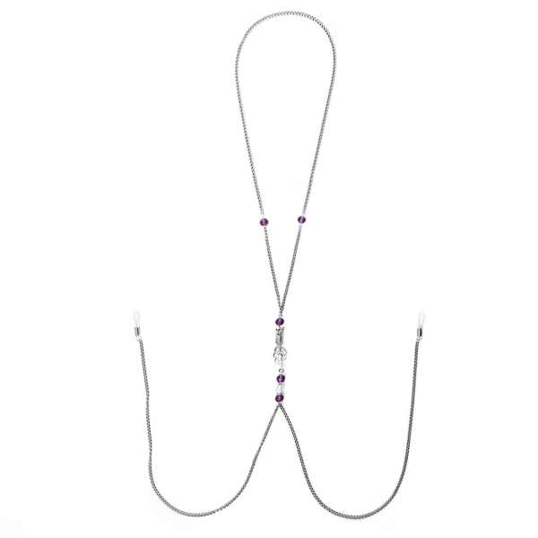 Прикраса для сосків Art of Sex - Nipple Clamps Arrow, колір фіолетовий - фото