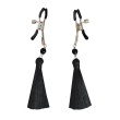 Затискач для сосків Art of Sex - Nipple clamps Black Tassels - фото №1