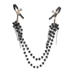 Затискач для сосків Art of Sex - Nipple clamps Sexy Jewelry Black - фото