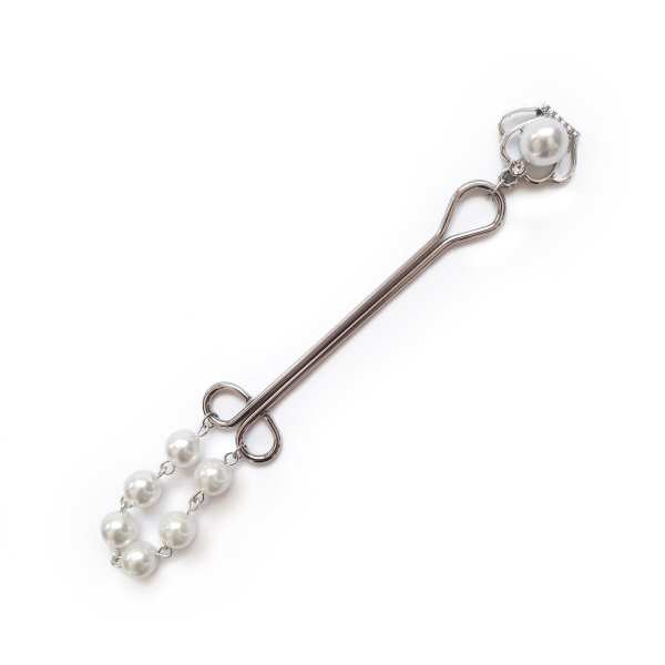 Затискач для клітора Art of Sex - Clit Clamp Royal Pearls 